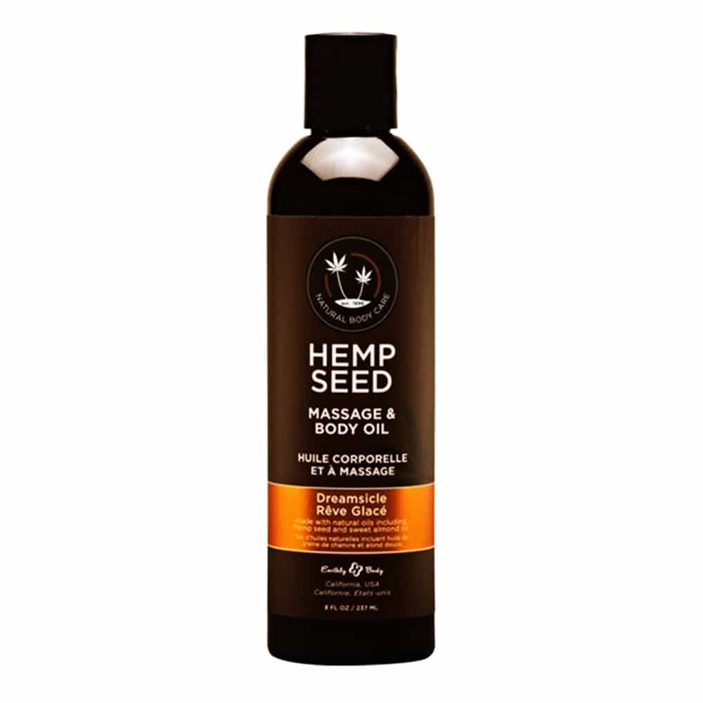 Black Hemp Seed Massage & Body Oil 8 oz - Dreamsicle MAS002 /00082