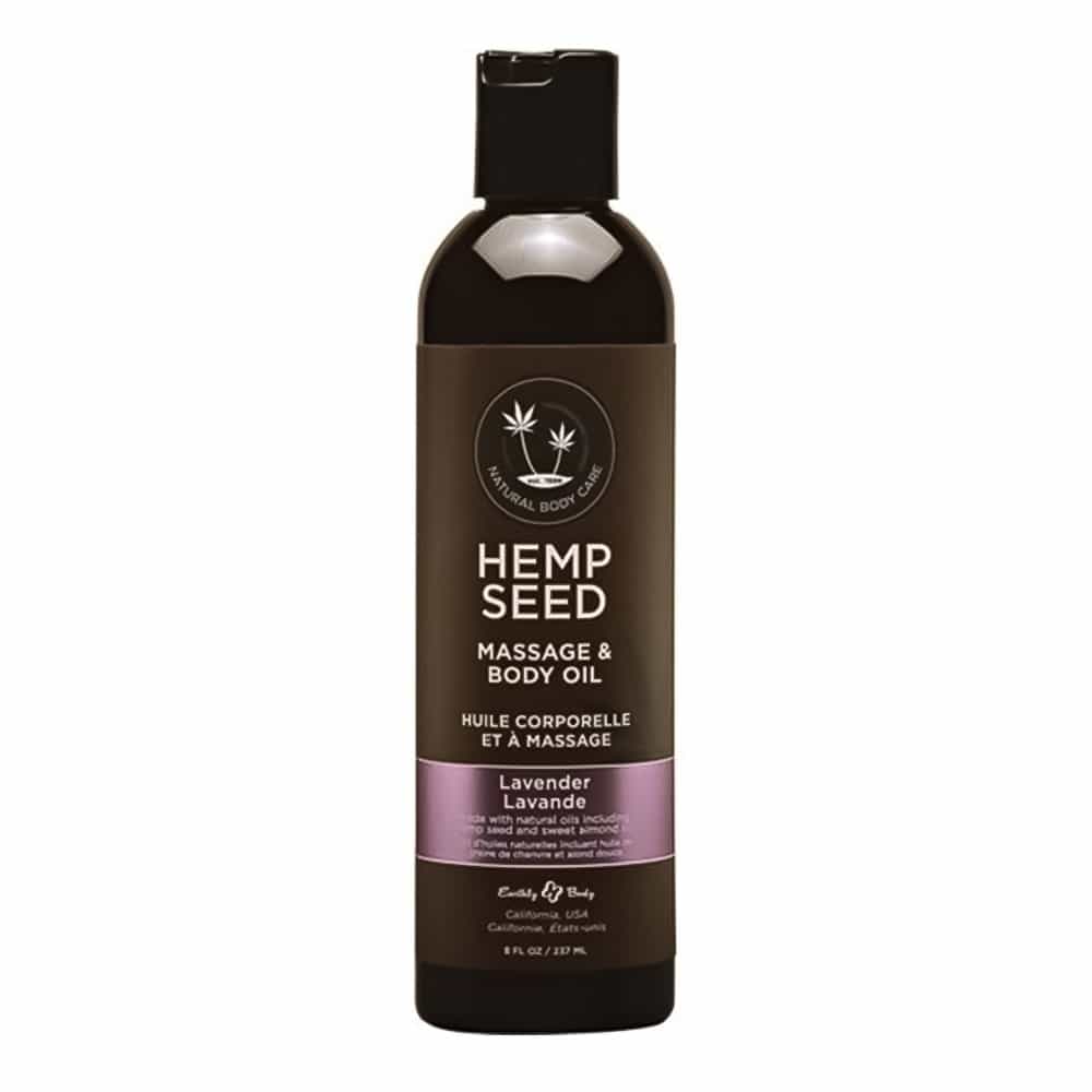 Dark Slate Gray Hemp Seed Massage & Body Oil 8 oz - Lavender MAS006/00086