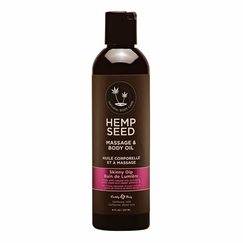 Black Hemp Seed Massage & Body Oil 8 oz - Skinny Dip MAS021/02042