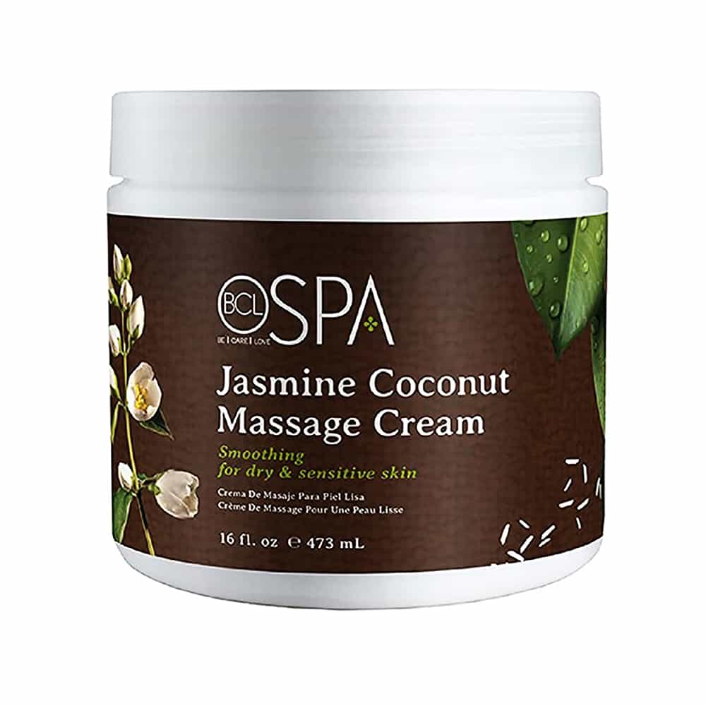 White Smoke BCL SPA Massage Cream 16 oz - Jasmine Coconut 59118