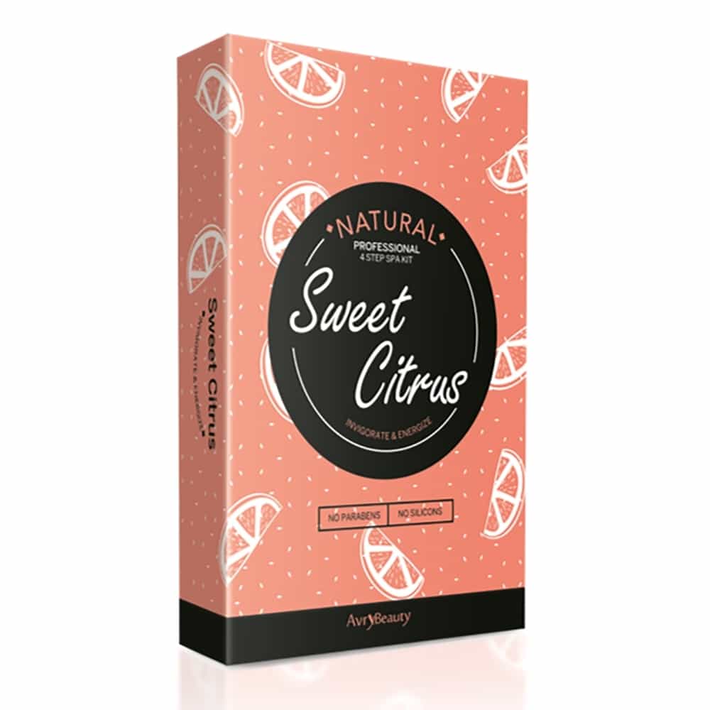 Dark Salmon AvryBeauty 4 Step Spa Kit Sweet Citrus ABS105SWCT 00753