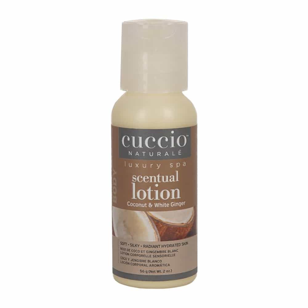 Rosy Brown Cuccio Scentual Lotion Coconut & White Ginger 2 fl oz 3294