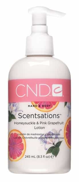 White Smoke CND Scentsations Honey & Pink Grapefruit Lotion 8.3 fl 14126