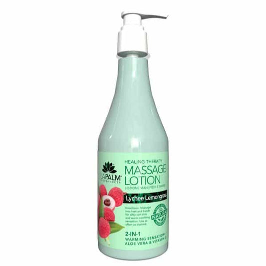 White Smoke La Palm HT Massage Lotion 8 oz - Lychee Lemongrass LP042