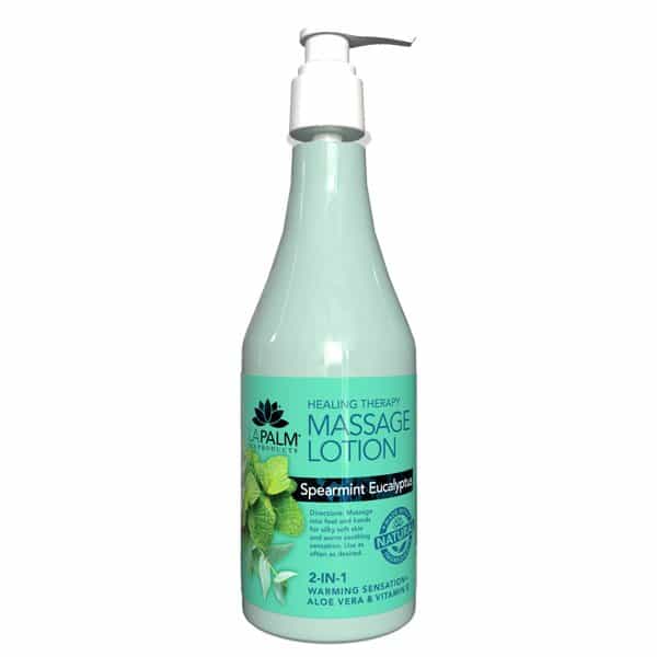 White Smoke La Palm Massage Lotion 8 oz-Spearmint Eucalyptus LP082/01205