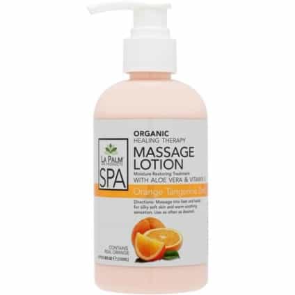 White Smoke La Palm Massage Lotion 8oz-Orange Tangerine Zest LP085/01203