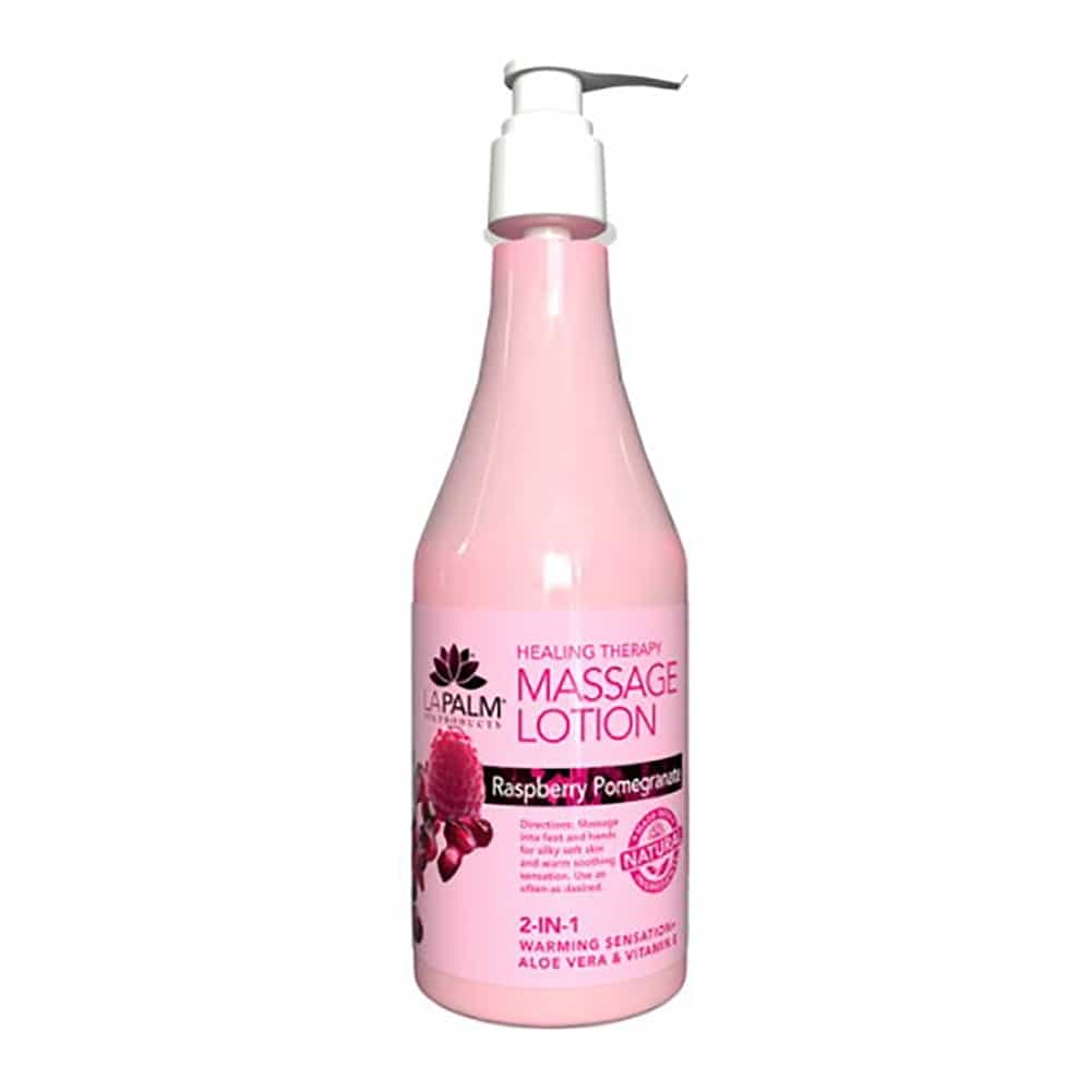White Smoke La Palm Massage Lotion 8oz-Raspberry Pomegranate LP300/02247