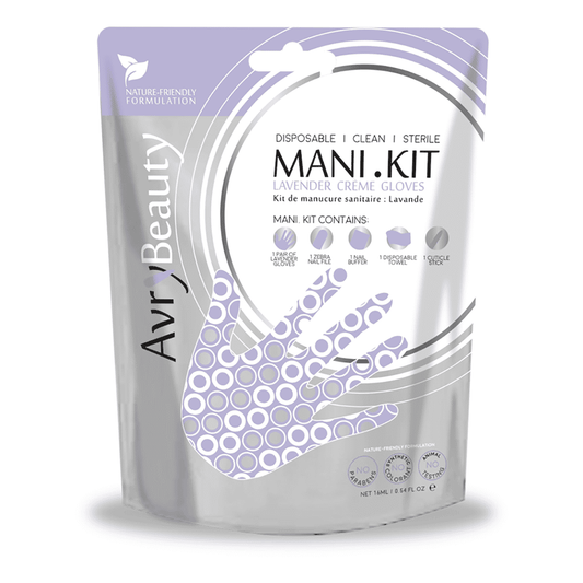 White Smoke AvryBeauty Mani Kit Lavender Creme Gloves AK005LVNR-M 00735