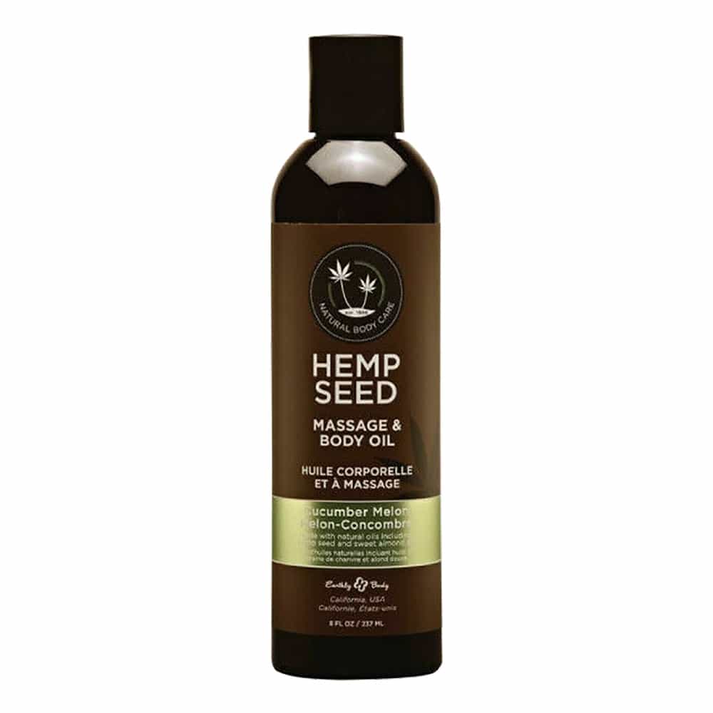 Dark Slate Gray Hemp Seed Massage & Body Oil 8oz-Cucumber Melon MAS010/00324