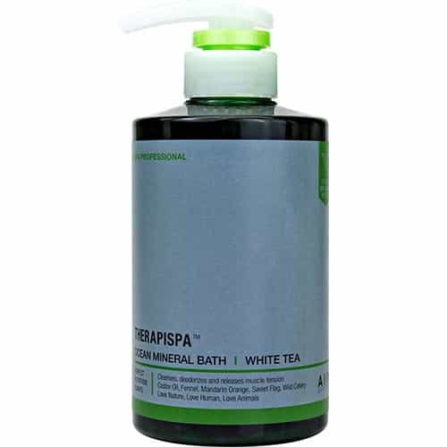 Slate Gray AIIN Therapispa Ocean Mineral Bath - White Tea 16 oz./473ml