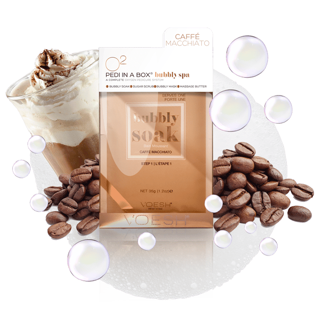 Black Voesh Pedi In A Box O2 Bubbly Spa Caffe Macchiato VPC507CRV