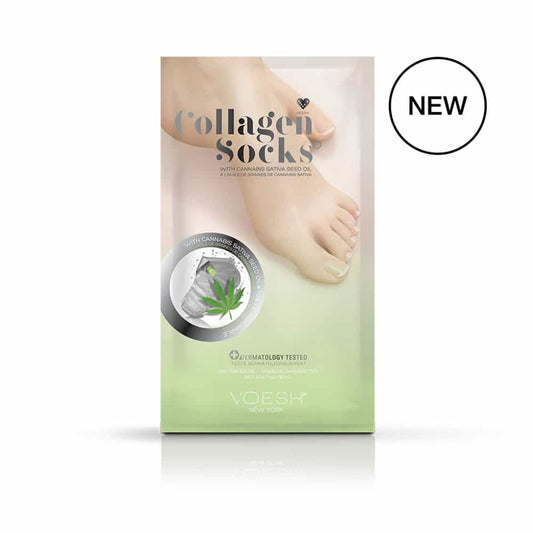 White Smoke Voesh Collagen Socks W/Cannabis Seed Oil VFM212CBD 02079