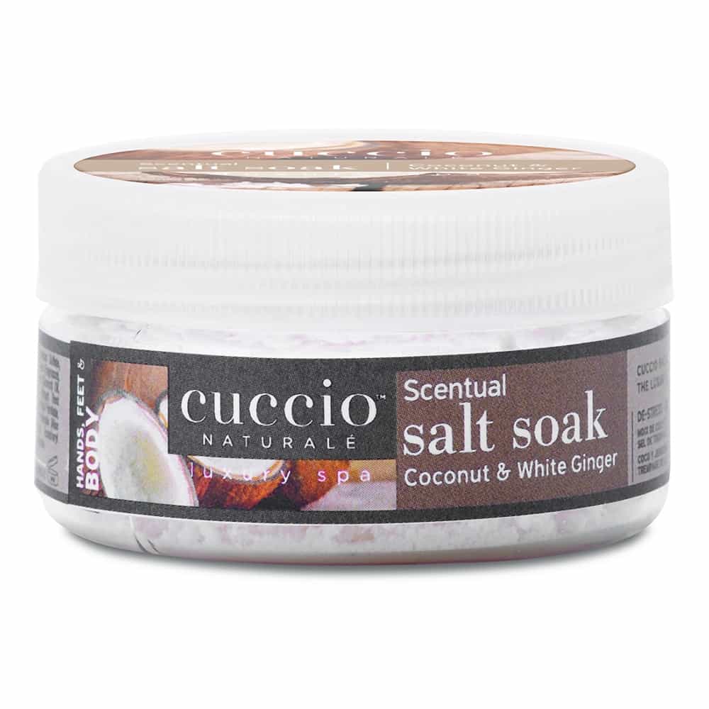 Lavender Cuccio Scentual Salt Soak 1.6 oz Coconut & White Ginger 3291