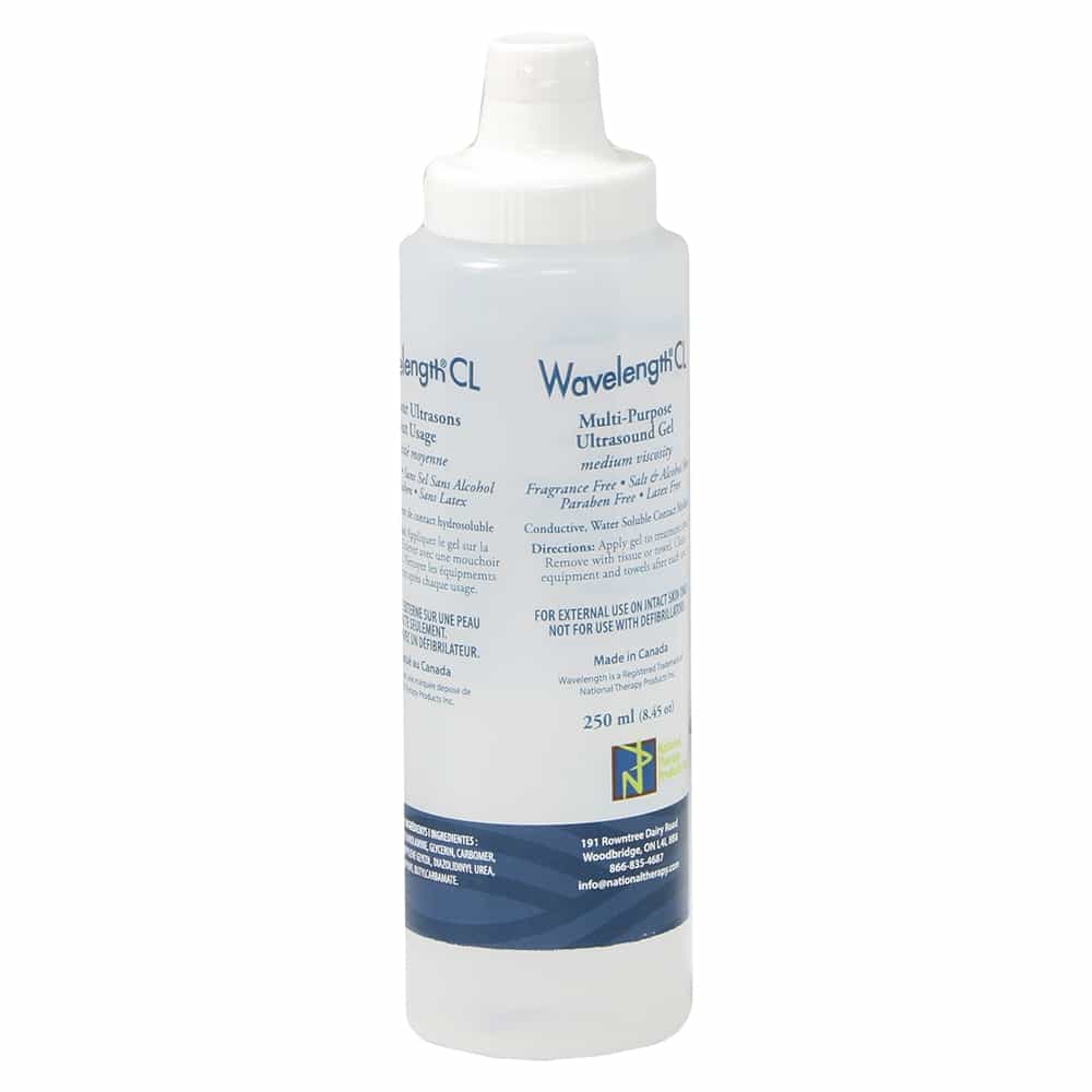 Light Gray WavelengthMP Ultrasound Gel Medium 8.45 oz - Clear NTPC201W