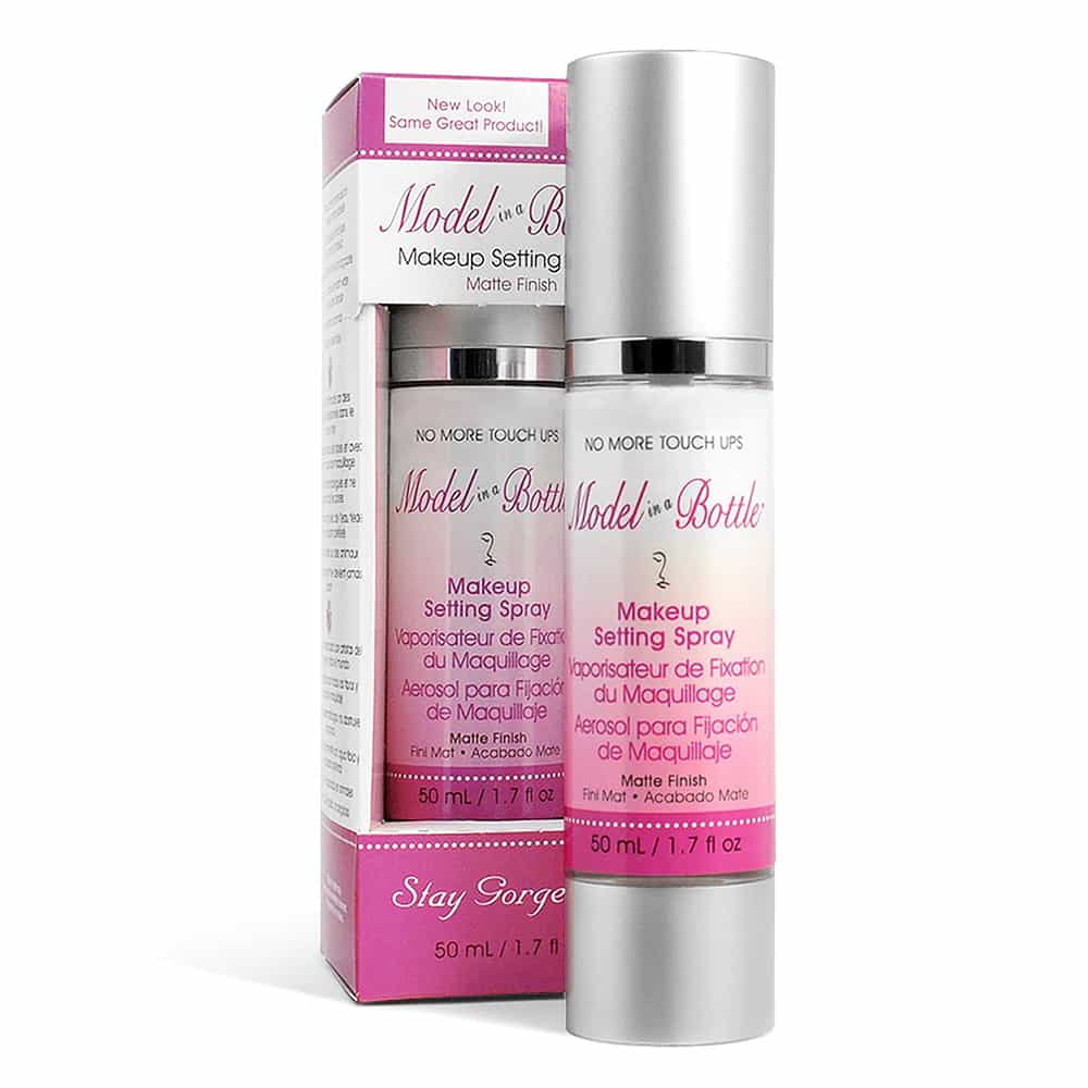 Light Gray Model Bottle Makeup Setting Spray Matte Finish 1.7 oz 07900