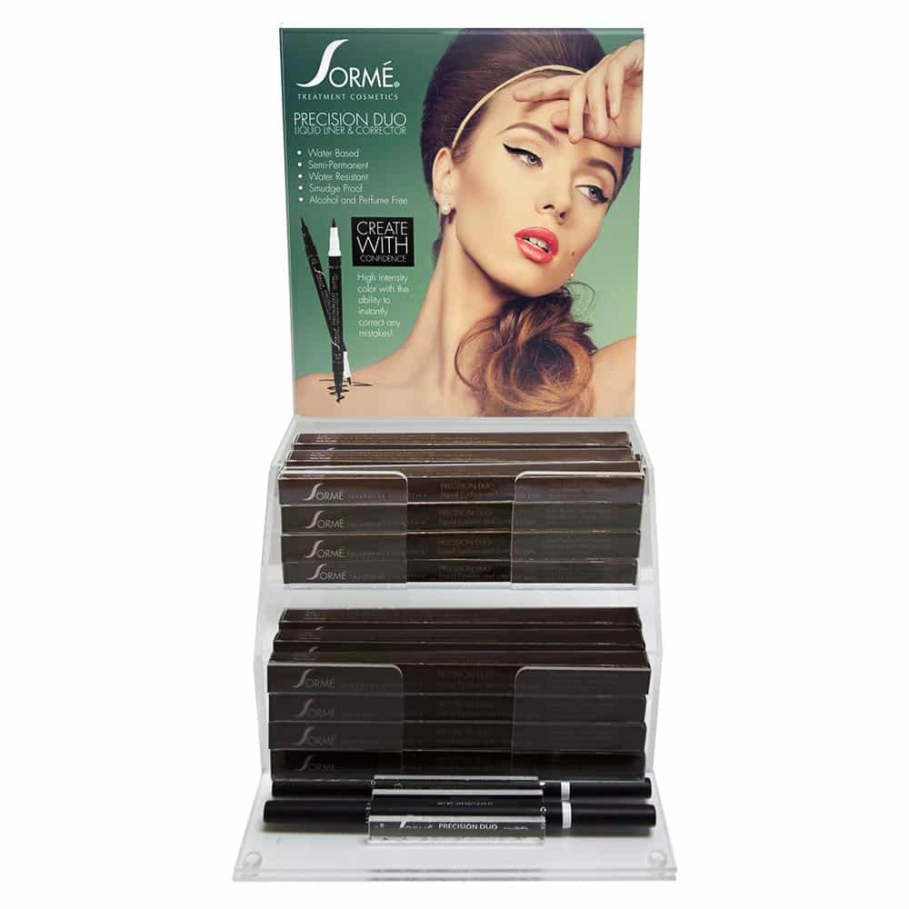 White Smoke Sorme Precision Duo Liquid Eyeliner&Corrector Pen BlackDE1