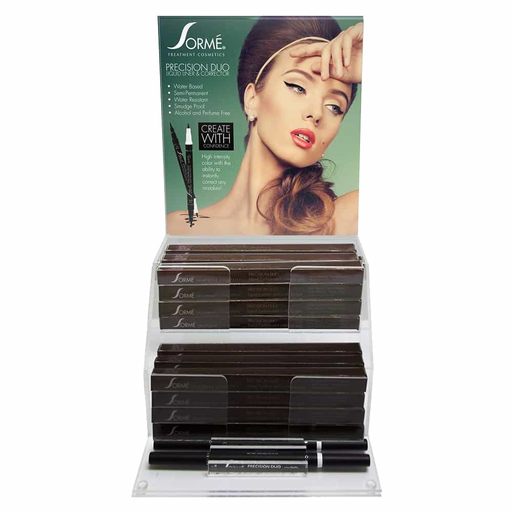 White Smoke Sorme Precision DuoLiquid Eyeliner&Corrector Pen BK BrownDE2