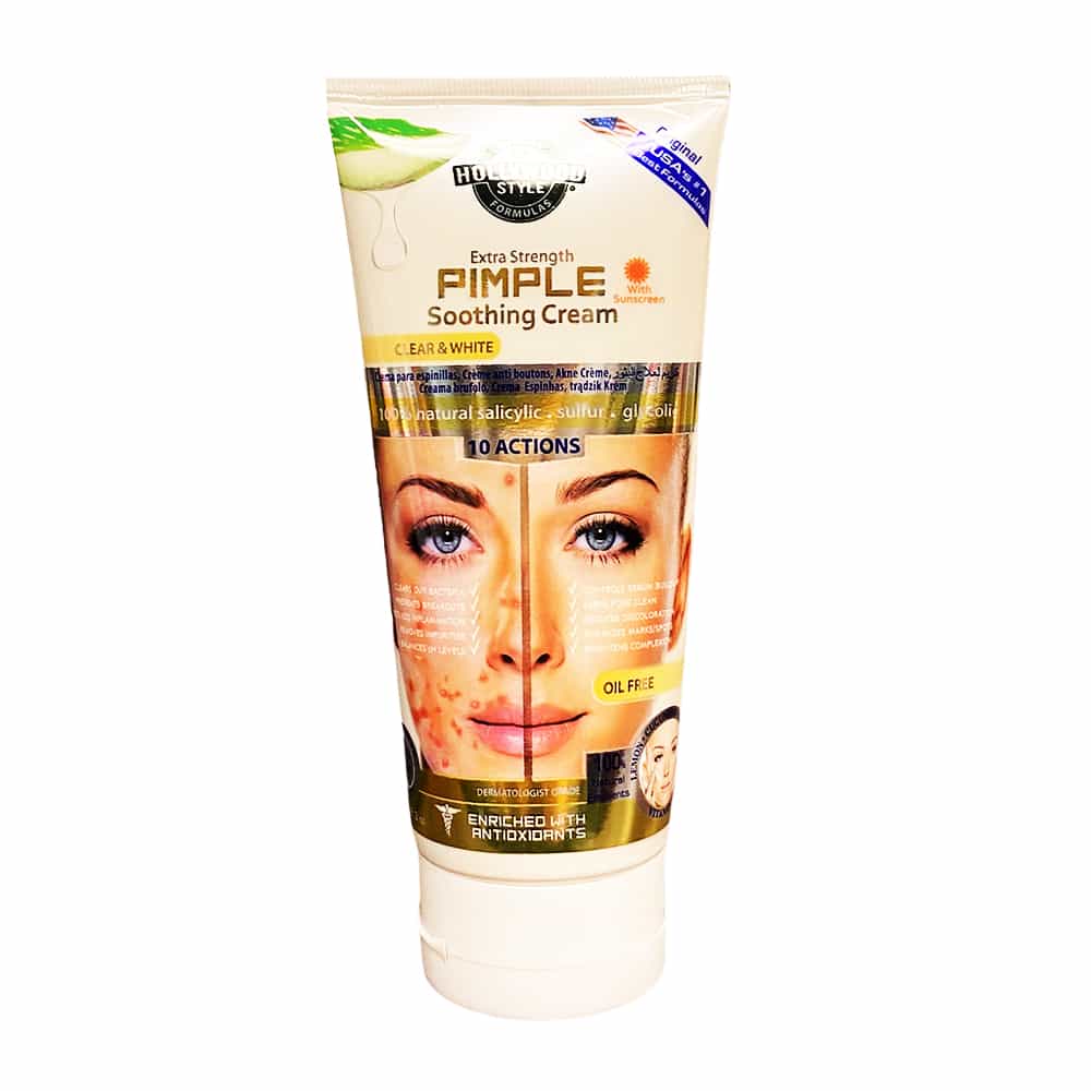 White Smoke Hollywood Style Pimple Soothing Cream 5.3 oz / 150 ml 50280