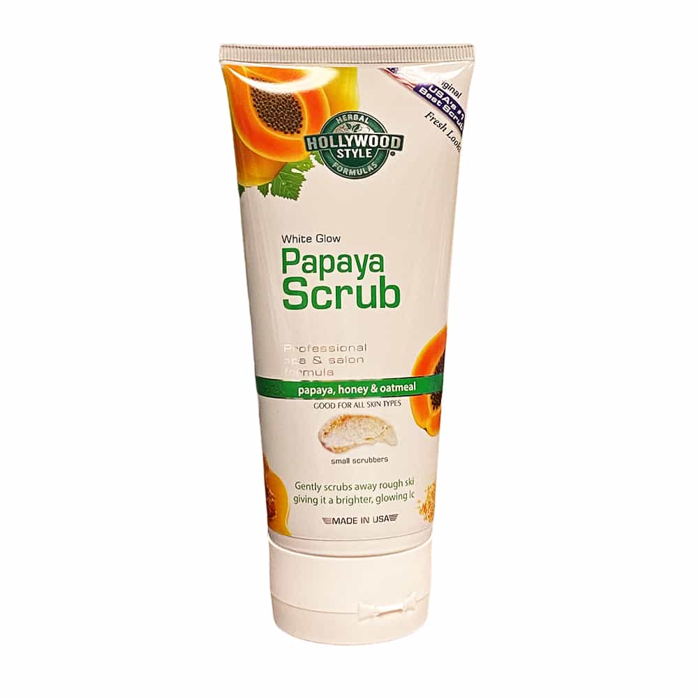 White Smoke Hollywood Style White Glow Papaya Scrub 5.3oz/150ml