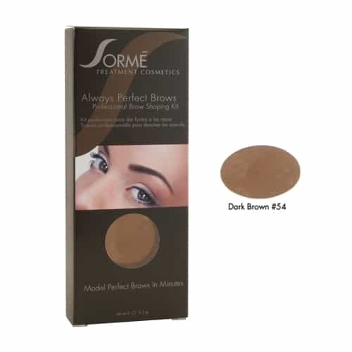 White Smoke Sorme Always Perfect Brows Shaping Kit 0.12oz -Dark Brown 54