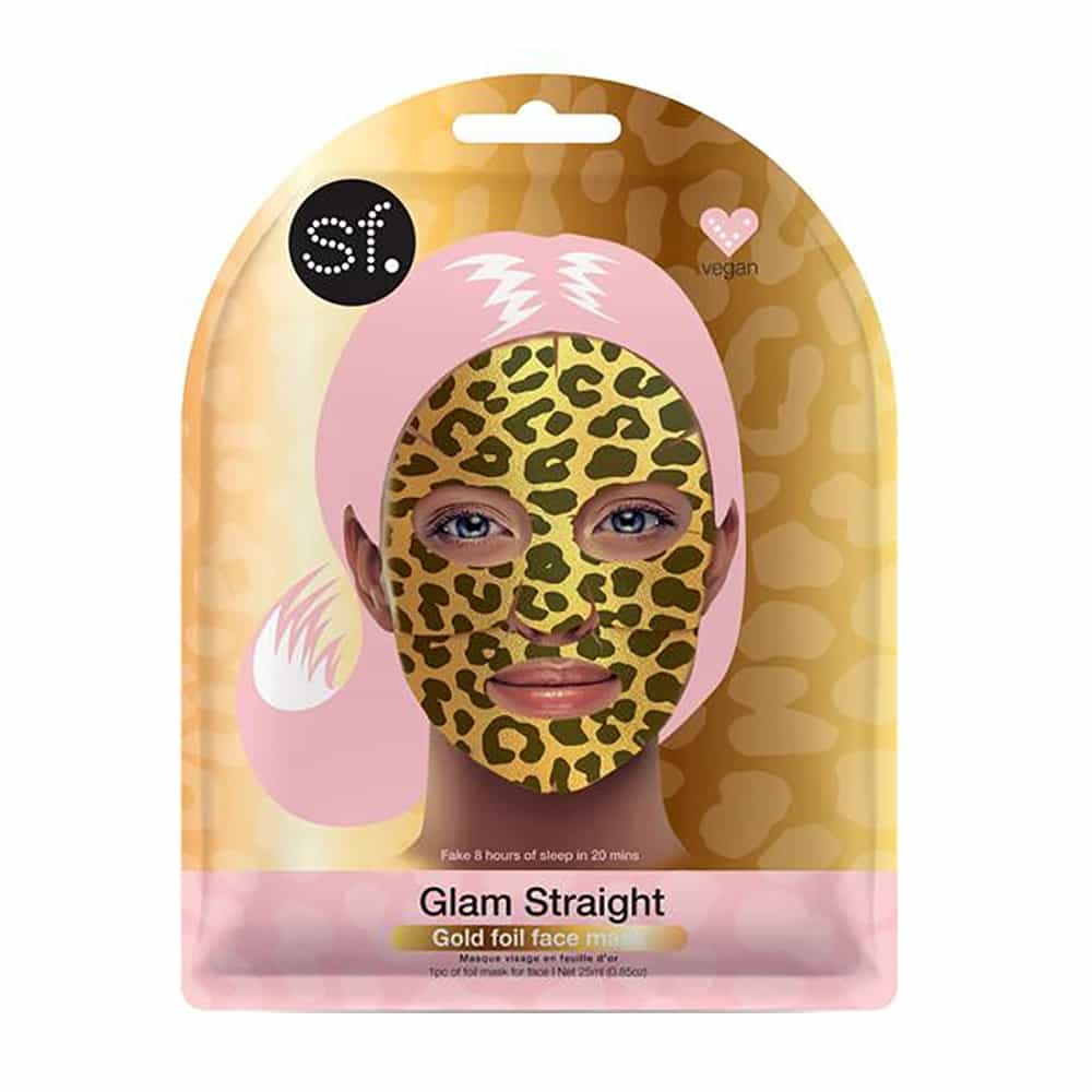 White Smoke SKINFORUM Glam Straight Gold Foil Face Mask SFFM020GLD 20325
