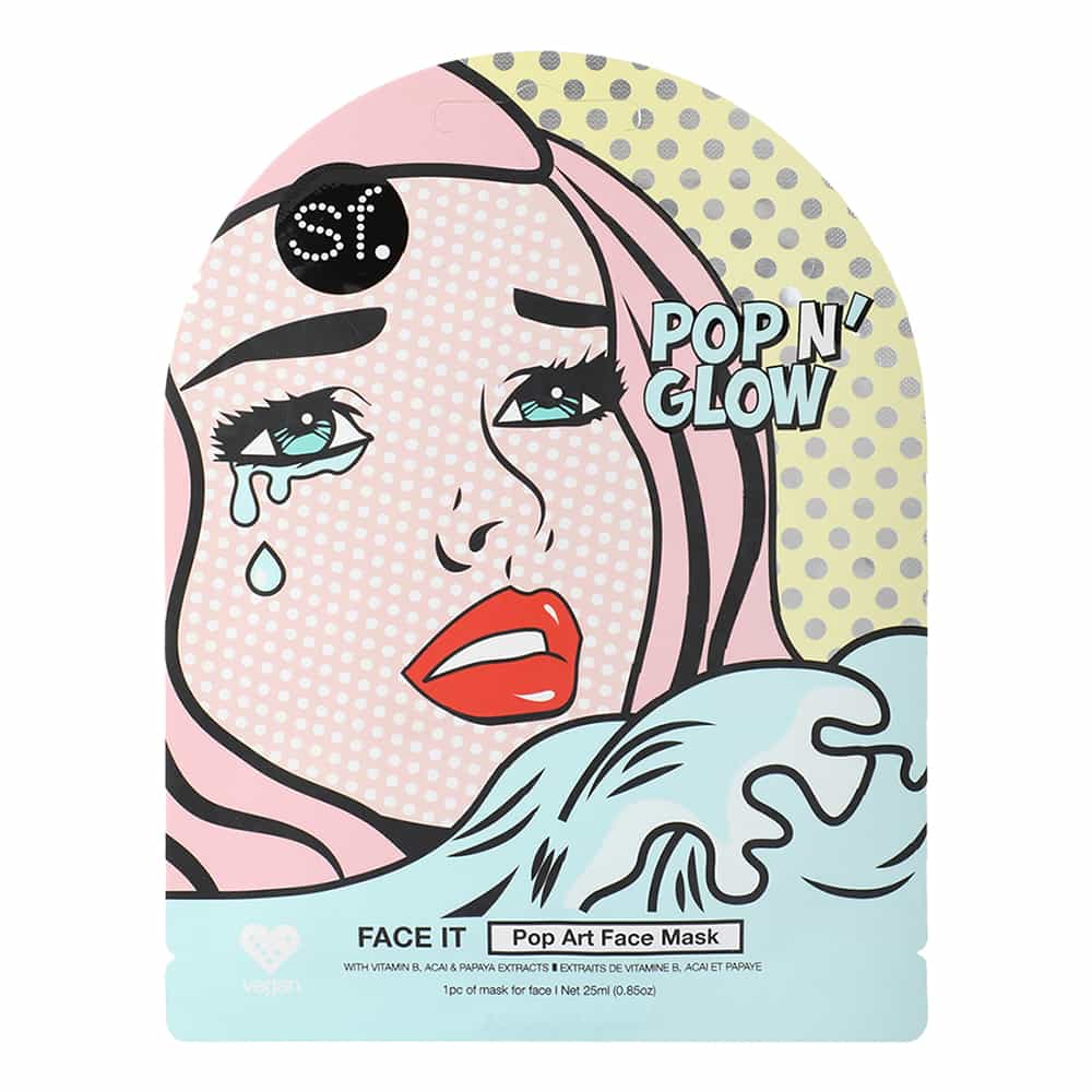 Light Gray SKINFORUM Pop N' Glow Face It Face Mask SPFM030ACI 20745