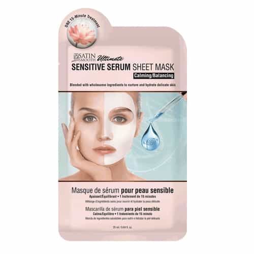 Light Gray Satin Smooth Sensitive Serum Sheet Mask 814092 / 37689