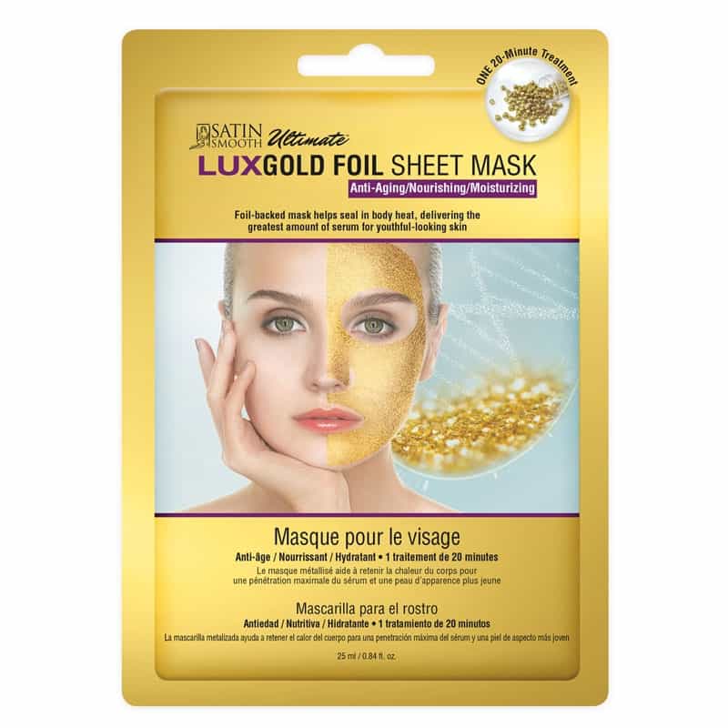 Dark Khaki Satin Smooth LUXGold Foil Sheet Mask 814081 / 38909