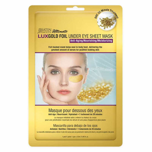 Dark Khaki Satin Smooth LUXGold Foil Under Eye Sheet Mask 814083 /38910