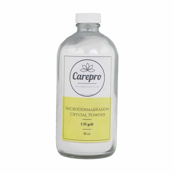 Light Gray Microdermabrasion Crystals Powder 120 Grit,16 fl oz - WAO120