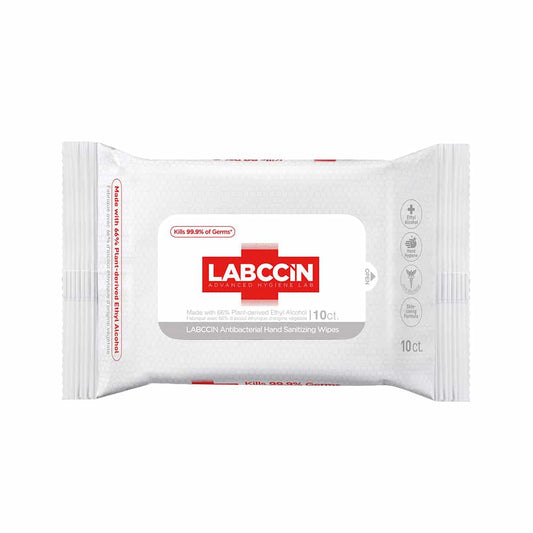 Lavender LABCCIN Antibacterial Hand Sanitizer Wipes 10ct 40820