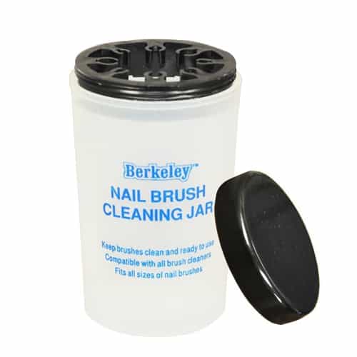 White Smoke Berkeley Nail Brush Cleaning Jar BC101