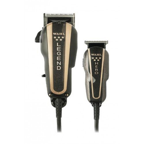White Smoke Wahl 5 Star Legend & Hero Clipper Barber Combo