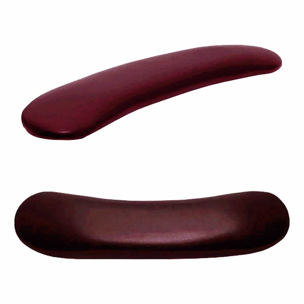 White Smoke Berkeley 20" Armrest - Curved Dark Burgundy TB910CBG