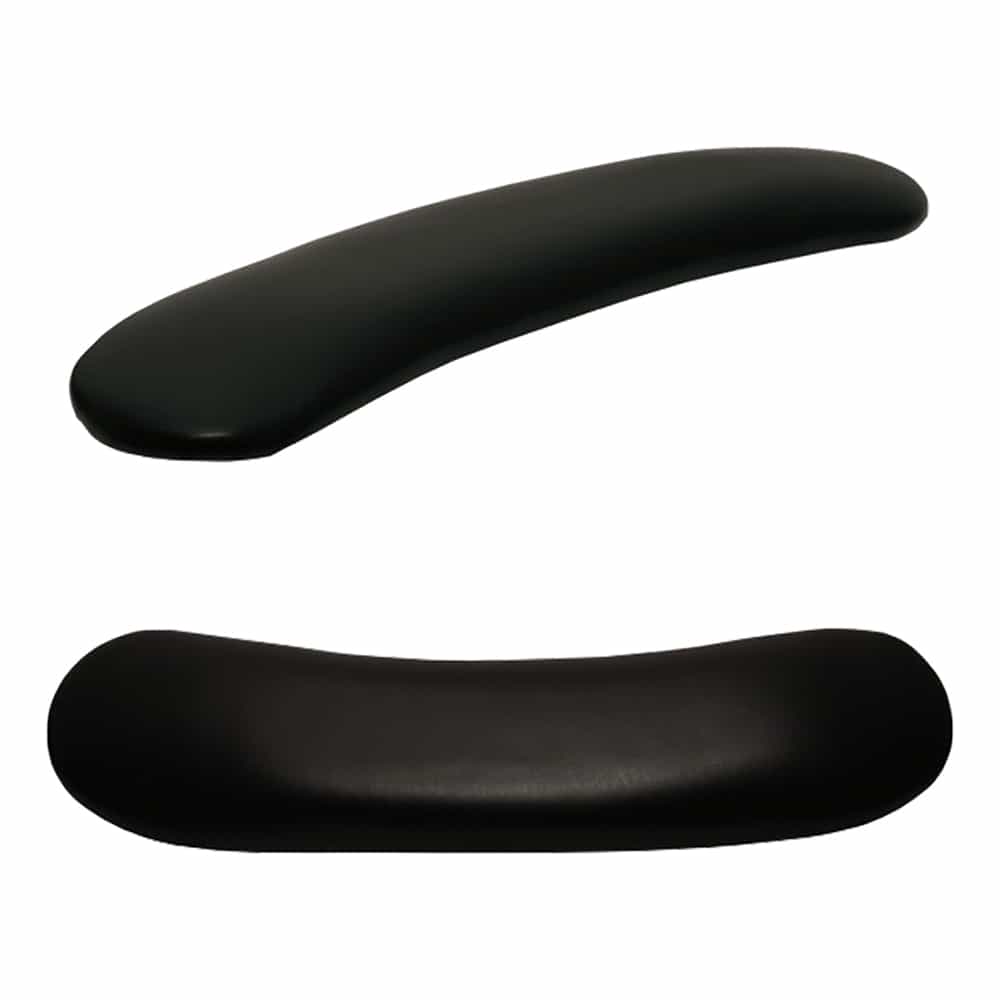 White Smoke Berkeley 20" Armrest - Curved Black- TB910CBK