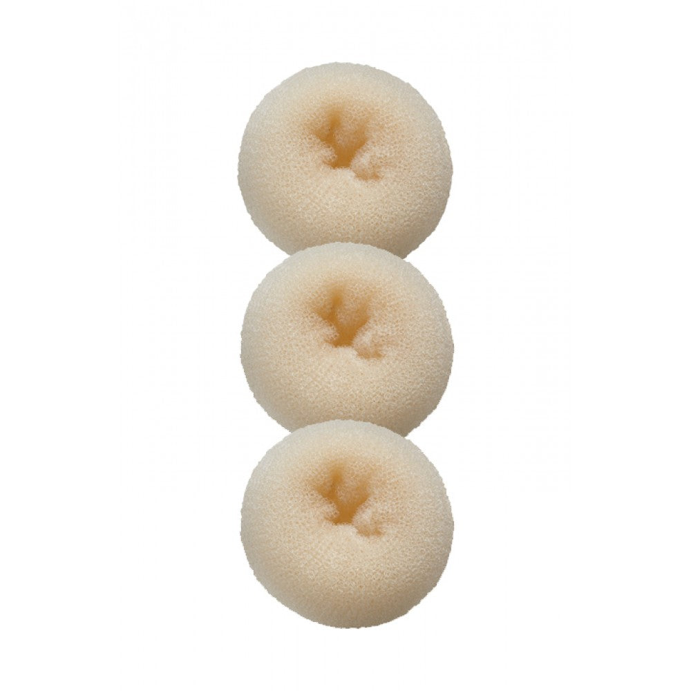 White Smoke Dannyco Hair Donut 3pk