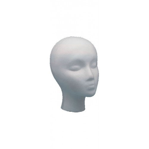 White Smoke Marianna Styrofoam Head Form