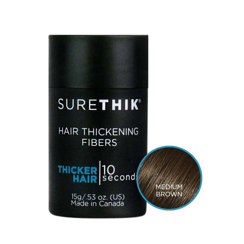 White Smoke SureThik  Hair Thickening Fibers  Medium Brown   15g