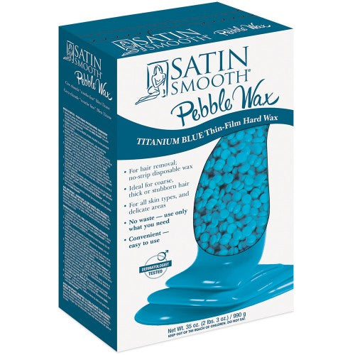 White Smoke Satin Smooth Pebble Wax 35oz - Titanium Blue