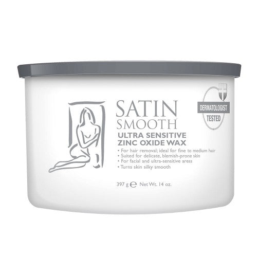 White Smoke Satin Smooth Ultra Sensitive Zinc Oxide Wax 14oz