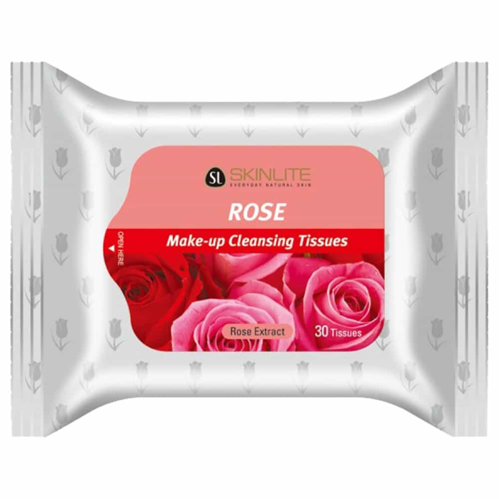 White Smoke Skinlite1004 Make-Up Cleansing Tissues 30 Sheets - Rose