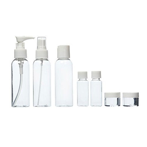 White Smoke Soft 'n Style Empty Travel Bottle Set 7pk