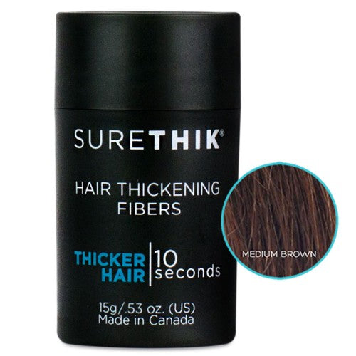 White Smoke SureThik Hair Fibers Medium Brown 15g