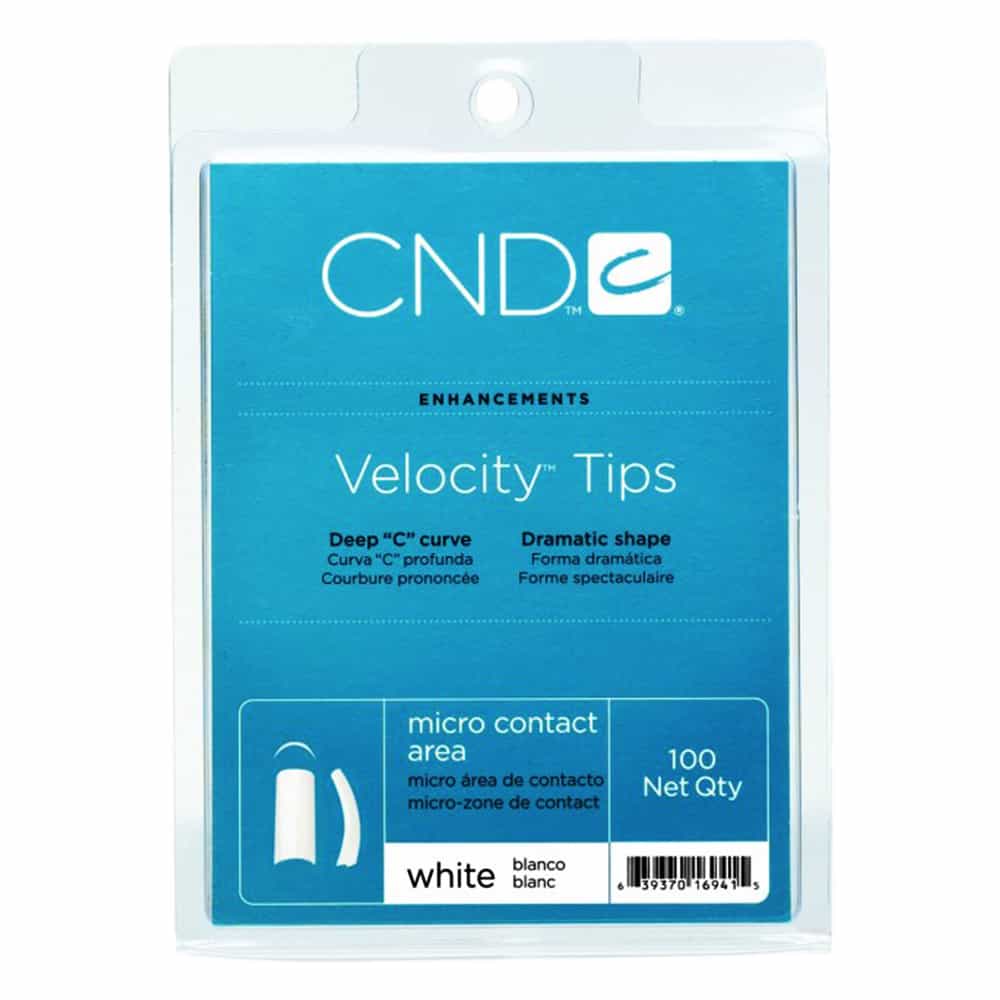 Alice Blue CND Velocity Tips White 100 ct. 16941