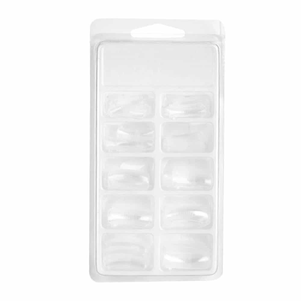 Lavender Quick Building Gel Mold Tips Clear 100pcs size 1-10,