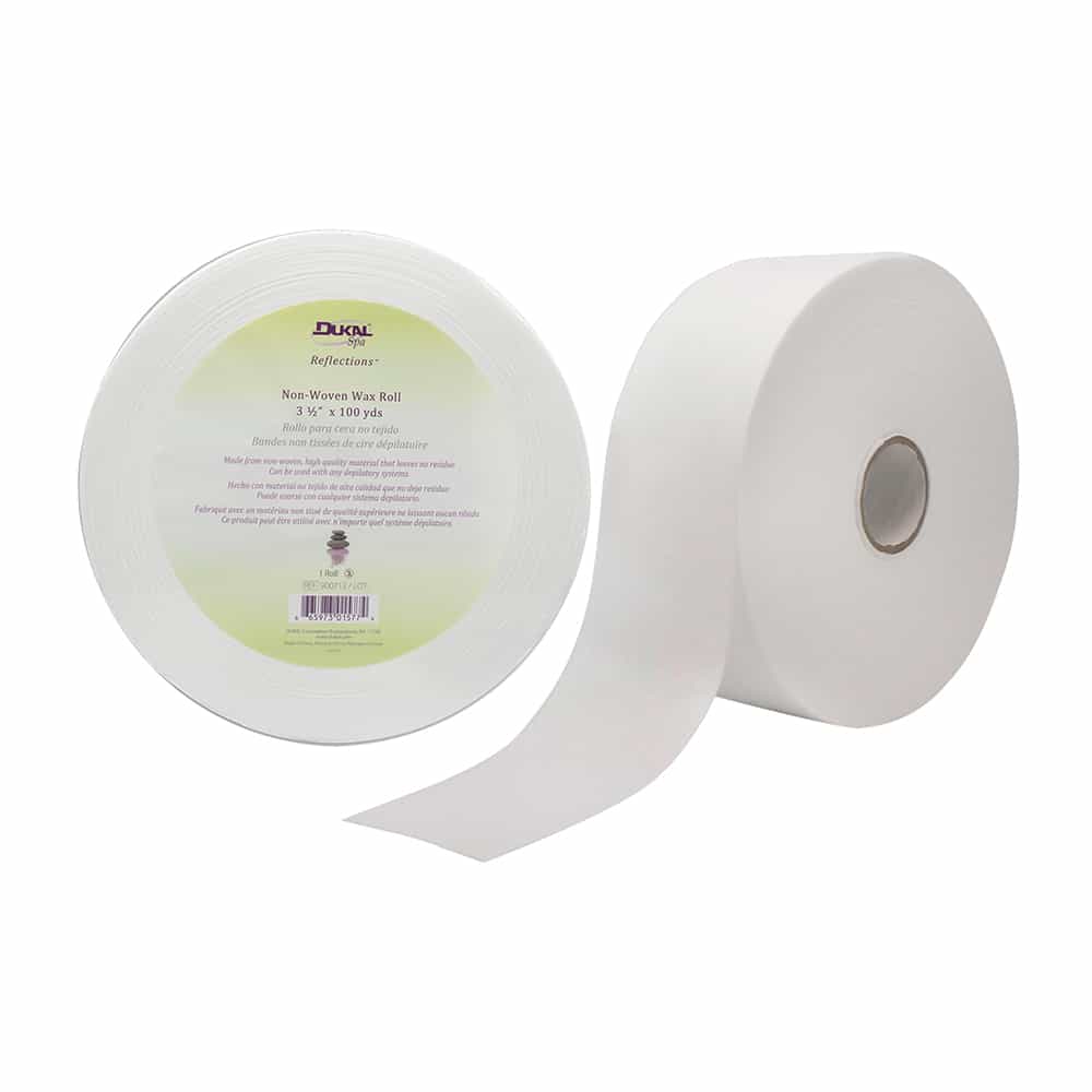 White Smoke Dukal Reflections Non-Woven Wax Roll 3.5" x 100 yds 900713