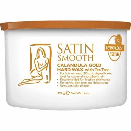 White Smoke Satin Smooth Calandula Gold Hard Wax W/TT 14 oz 814136/27936