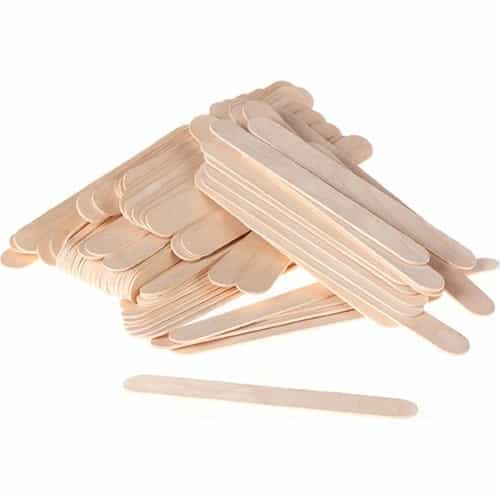 White Smoke Waxing Spatula Adult (100pcs) - Large Wooden WSS