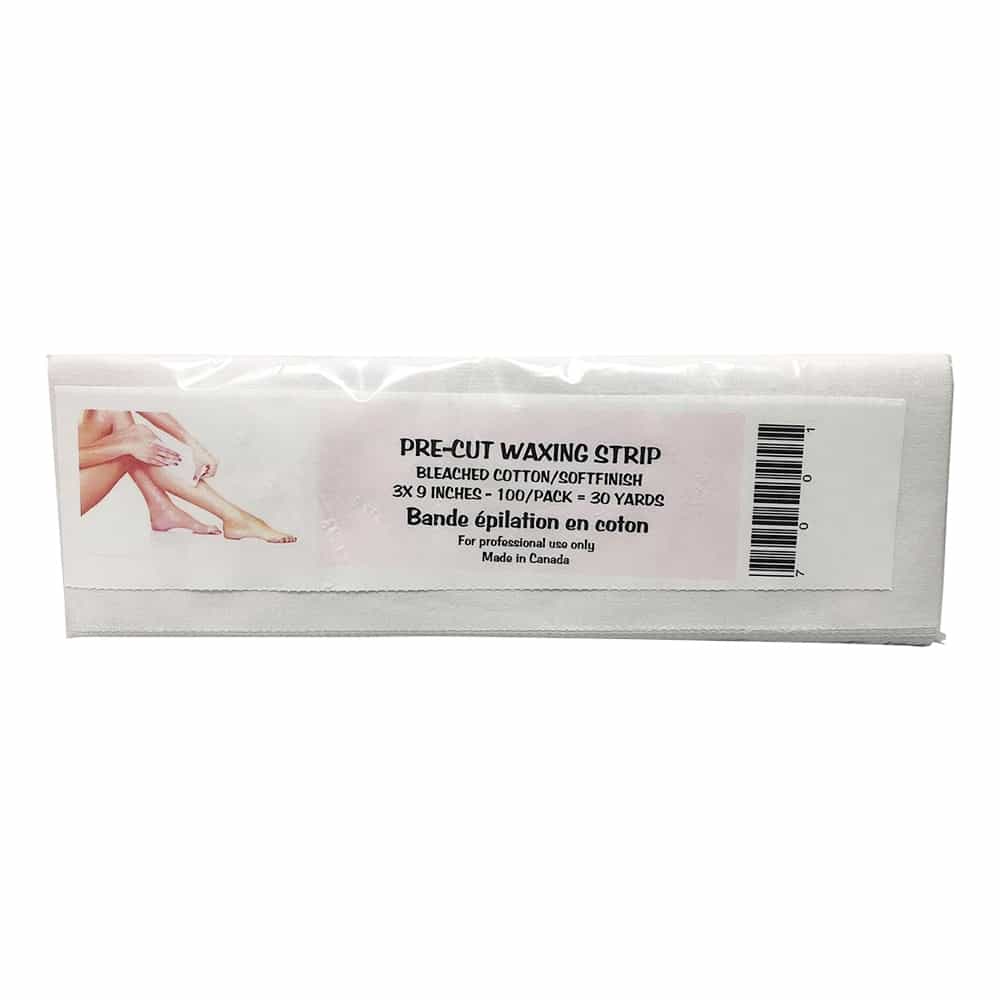 Gray Pre-Cut Waxing Strip Soft Finish 3" x 9" 100PK