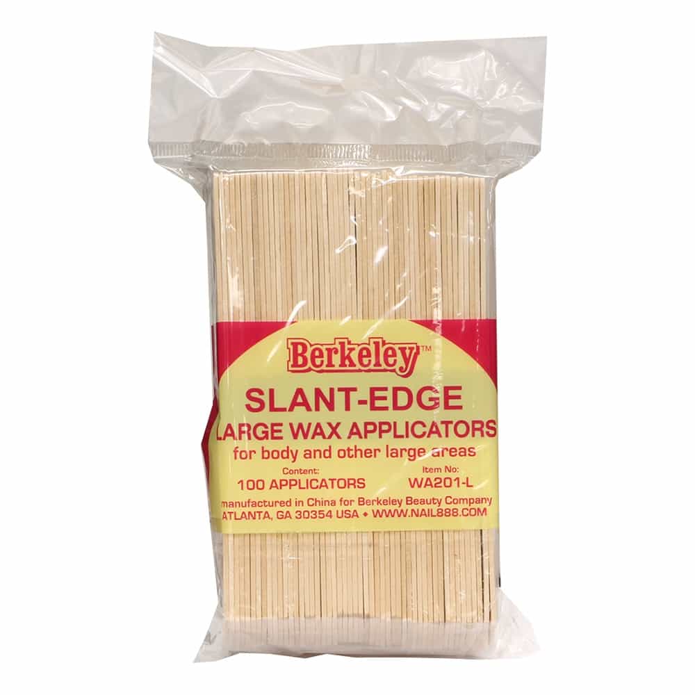 White Smoke Berkeley Slant Edge Large Wax Applicators 100 Pack WA201L